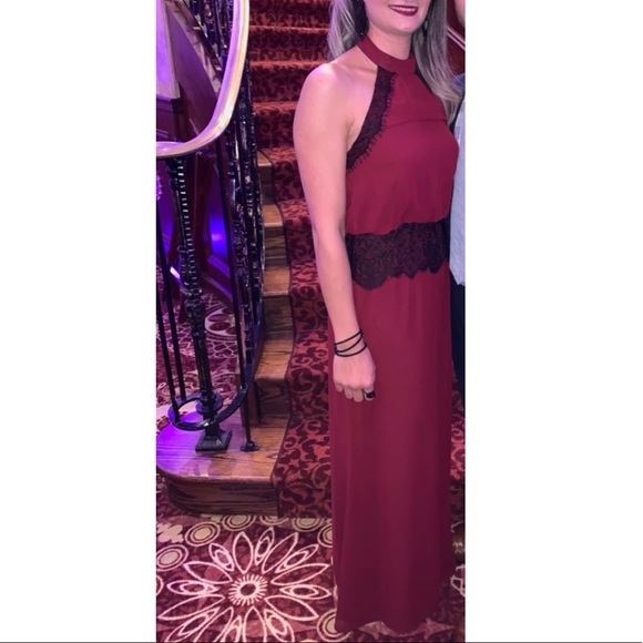 Forever 21 Lace Trimmed Halter Maxi Dress - Picture 9 of 10